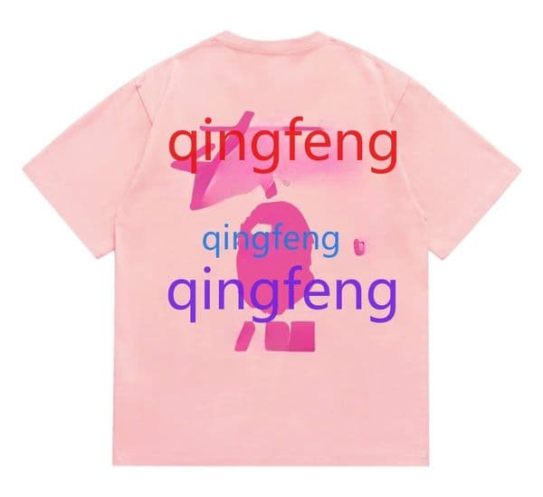2026 New T-shirt Fashion Men's Casual Top Loose Short Sleeve Letter Printed Short Sleeve Graffiti Pattern T-shirt