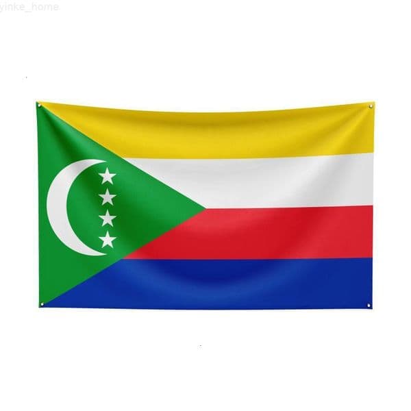 Comoros Flag National Flags Hanging Banner For Decoration