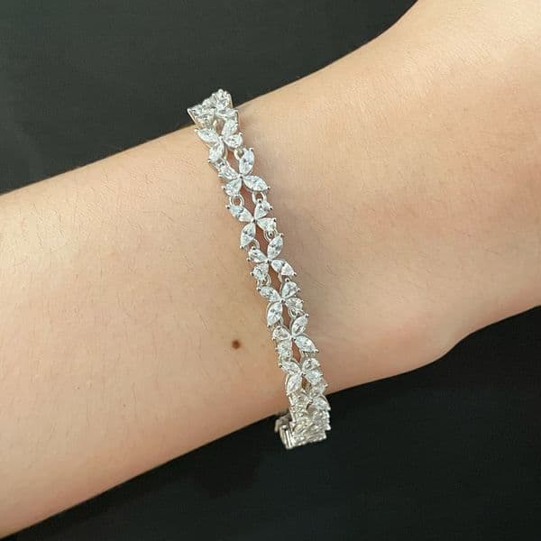 ADITA Bracelet butterfly crystal bracelet Gold Plated 18K designer for woman TOP quality diamond 17CM size gift for girlfriend 012