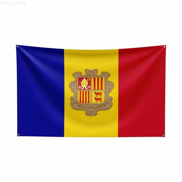 Andorra Flag National Flags Hanging Banner For Decoration