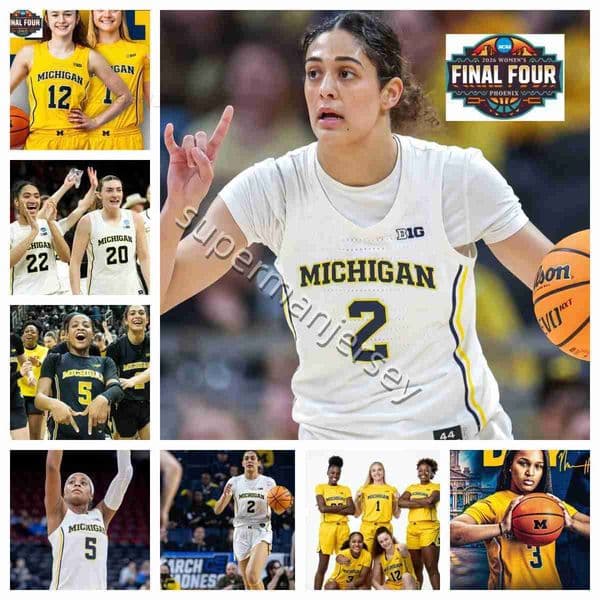 stitch 2026 Final Four Patch michigan wolveriness College women basketball jersey Olson Macy Brown Mila Holloway Daniels F