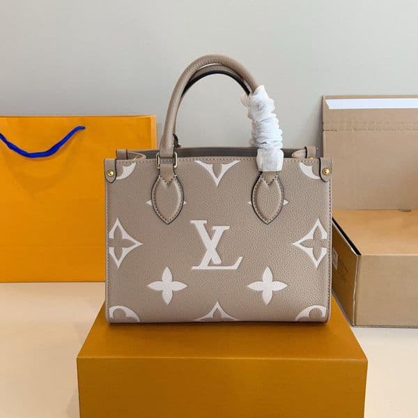 2026 10A High Quality Designer Onthego Luxury Bag Large Capacity Shoulder Crossbody Bag Leather Chain Tote Fashion Jungle Purse