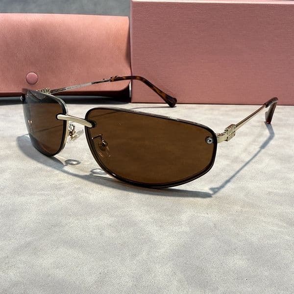 Designer Glasses Woman Sunglasses for Mens Eyeglasses Frameless Rectangle Wrap Metal Sunglass Frames Cat Eye Eyewear