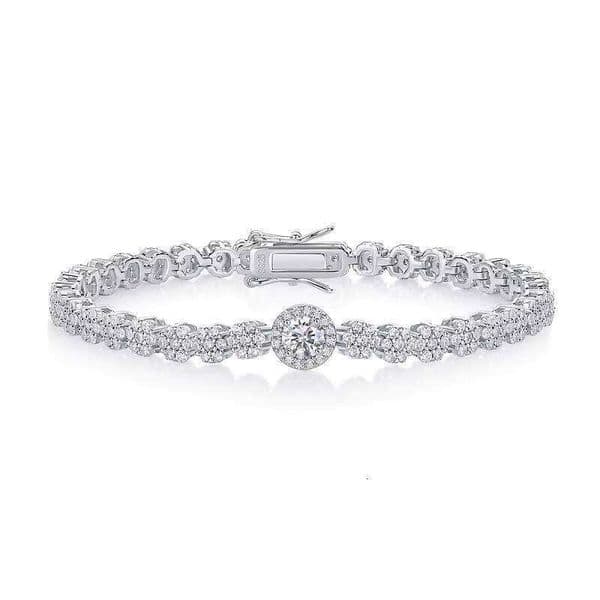 Hot Sale Cross-border Multi-size Mossnaite S925 Sliver Light Luxury Custom Engagement Valentine's Day Gift Jewelry