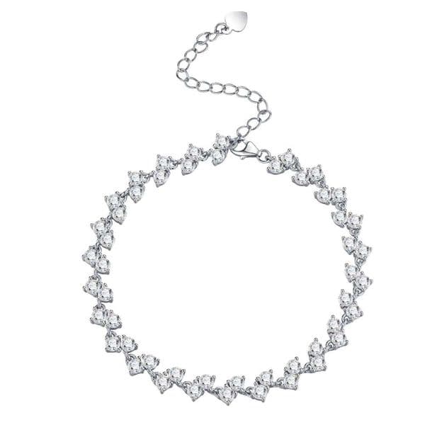 New Arrival Luxury-Inspired 18K Gold Plated Sterling Silver 925 Brilliant Cut Moissanite Unisex Fashion Bracelet Bangles