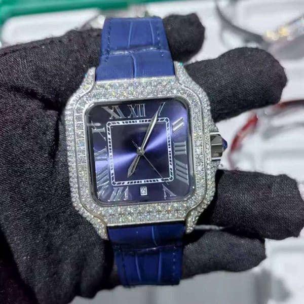 Wholesale Factory VVS Moissanite Diamond Arabian Brand Studded Wrist With Iced Out Watch for Gift Passd Watches