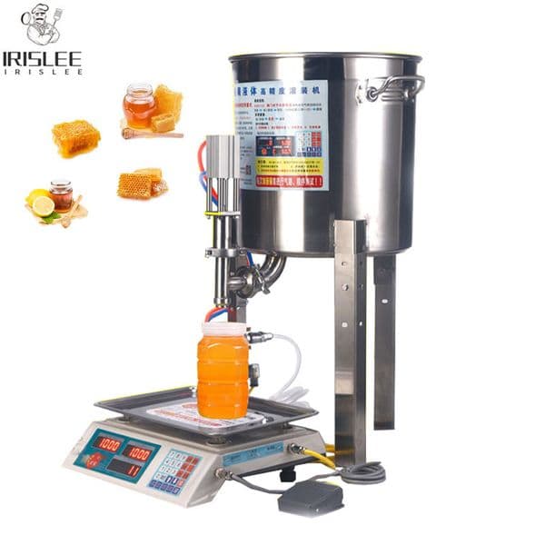 Semi-Automatic Peanut Butter Paste Filling Machine Jam Honey Weighing Machine