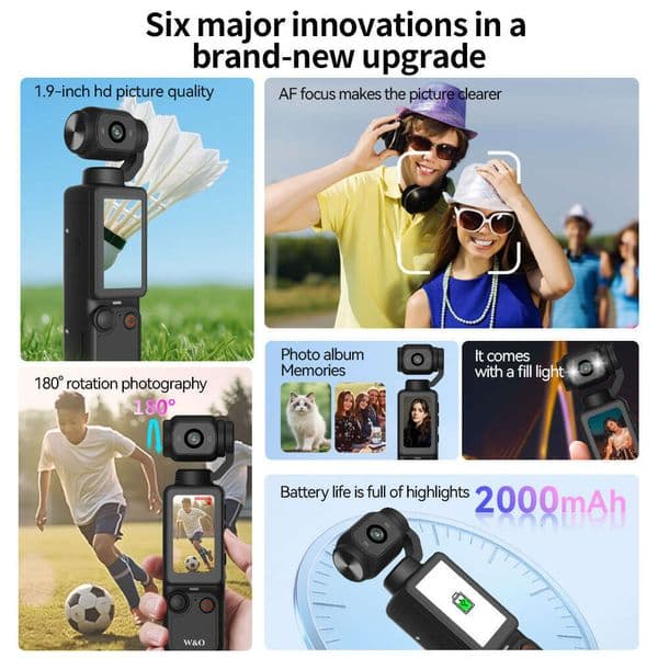 New 1080P Handheld Outdoor Sports Meeting Recorder Portable Pocket Cycling Camera