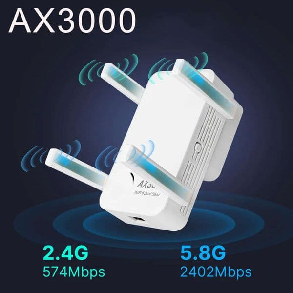 AX3000M Network Repeater Signal Booster Office Home Wireless WiFi Extender Amplifier