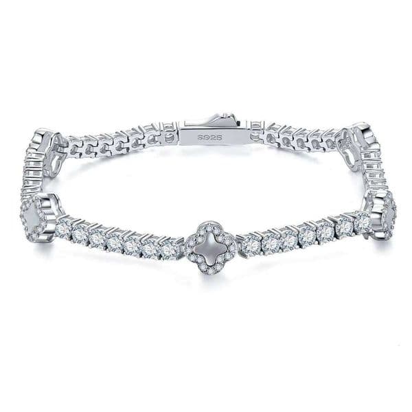 Classic Design 18K Gold Plated 925 Sterling Silver GRA Certificated 4.1ct*1PC Moissanite Jewelry Bracelet Trendy Gift