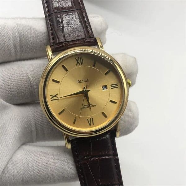 WristWatches for Men New Mens Watches Three needles 42mm Quartz Watch Europe Top Luxury Brand Steel And leather Belt Men Fashion OM DE