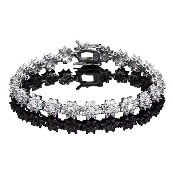Bamang Star Unisex Bracelet Mosang Moissanite Niche Design 925 Silver Super Flash Generous Light Luxury High-end Banquet Jewelry
