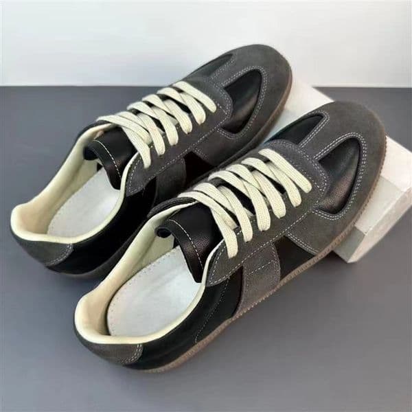 new men s German training shoes made of genuine leather multifunctional sports and leisure breathable soft soled sports shoes thick soled low top shoes