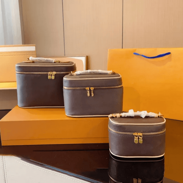 Designer Vanity Bag Women Leather Nice Mini Cosmetic Cases Totes toiletry Luxury Shoulder Bags Crossbody Handbag large