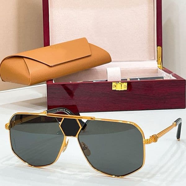 26SS Men Sunglasses Brand Glasses Pilot Frame Metal Frame Top Quality Outdoor Vacation Driving Mens Goggles SS1243 with Original Box