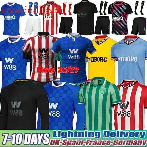 SUNDERLAND 25 26 27 NEW Soccer Jerseys STEWART SIMMS ROBERTS AMAD CLARKE DAJAKU EMBLETON EVANS O'NIEN 2025 2026 Football Shirt men kids kit 3RD PRITCHARD top quality