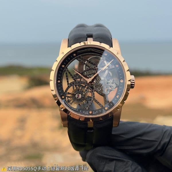 NEW Factory 45mm X 13.5mm montre de luxe mens watches RD505SQ tourbillon manual winding movement titanium alloy luxury watch designer watch Wristwatches Relojes