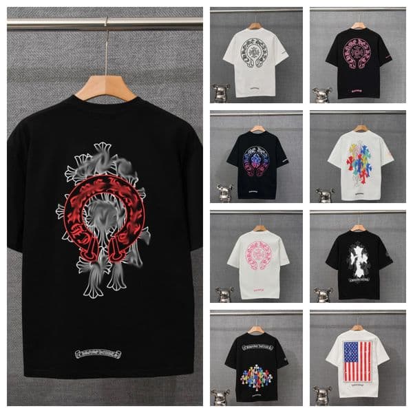 Chrome shirt High Quality designer shirts Sweatshirts Hip Hop loose sleeves Pullover Cardigan Men hoodies women shirt men 2026 Top T Shirt Summer Luxurys Tops Shirts