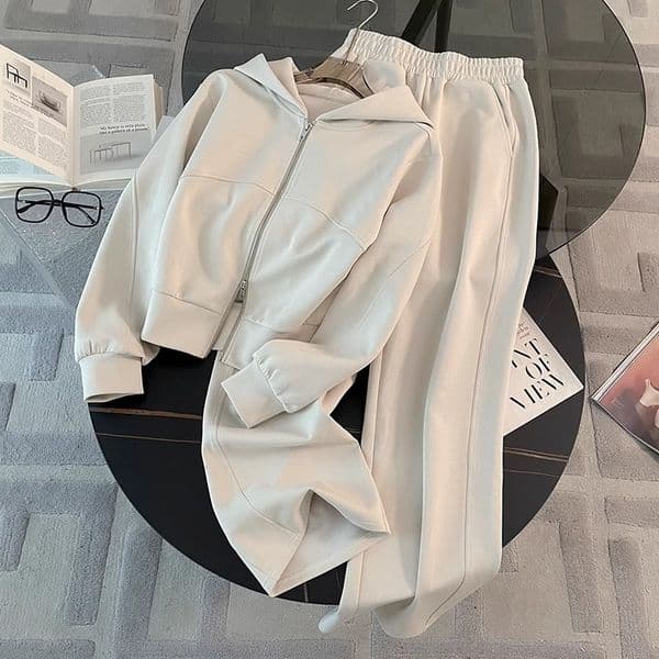 2026 New Designer Luxury Brand European Sportswear Fashion Foreign Trade Women's Set Spring And Autumn High End Loose Fit Sweatshirt And Sweatpants Two Piece Set
