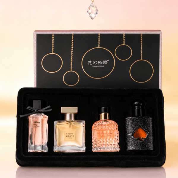 Charming Woman's Eau de Toilette Quartet Pack Lasting Aromatic Essence Ideal for Special Occasions