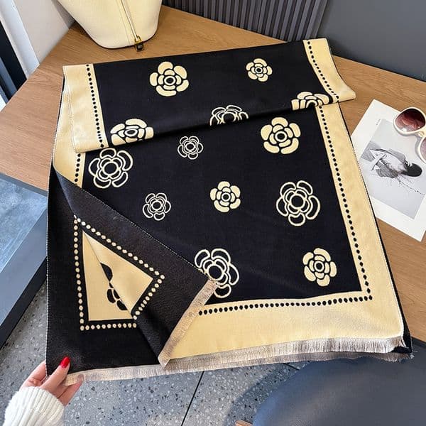 Designer's Spring New Scarf, Cashmere Luxury Warm Scarf, Fashion Classic Women's Imitation Cashmere Shawl