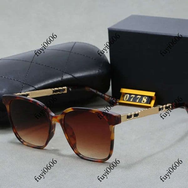 With Box Designer Sunglasses Luxury Eyeglasses Euro American Trend Glasses Amber Black Gold Clear Hip Hop Matching Driving Shading Polarized Casual Glass Gifts