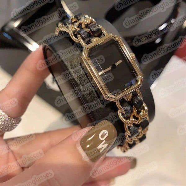 Fashion high quality women's watches of C family quartz women's watches luxury designer watches double leather double chain link A11258g