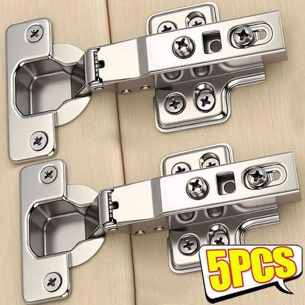 Cold-rolled Steel Cabinet Door Hydraulic Damper Buffer Soft Close Kitchen Furniture Hardware Concealed Hinges With Screws