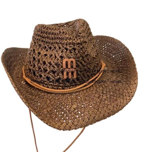 Designer bucket hat mans summer straw hat wide brim sun hat beach cap straw hat design man caps women prevent sun protection Travel hats stylish hats
