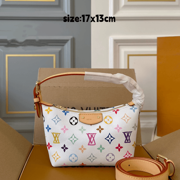 Luxury Handbag Colorful flower Takashi Murakami Designer Bag 10A Womens Mens Shoulder Carryalls Shell Tote Bag Lady Crossbody Pillow Pochette Bucket Shop Bag 03