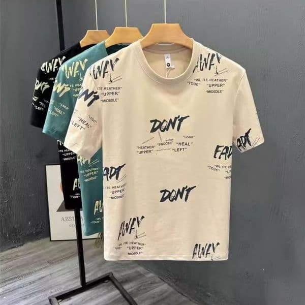 2026 Designer Short Sleeve T-shirt Luxury Fashion Trendy Product Geometric Printing Men's Slim Fit Quick Drying Clothes Student Loose Casual Outdoor Sports Top