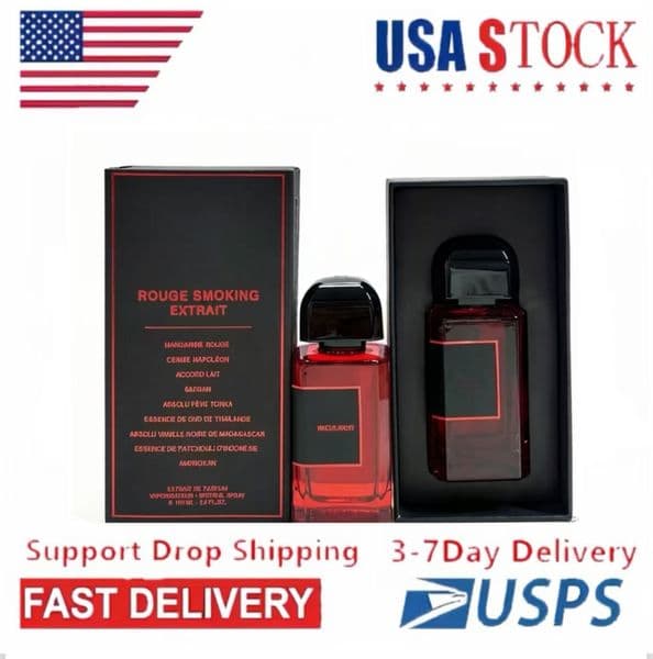 USA 3-7days delivery Perfume 100ml BDK Parfum Tabac Rose Rouge Smoking Tubereuse Imperial Velvet Tonka Perfume Fragrance Long Lasting Smell