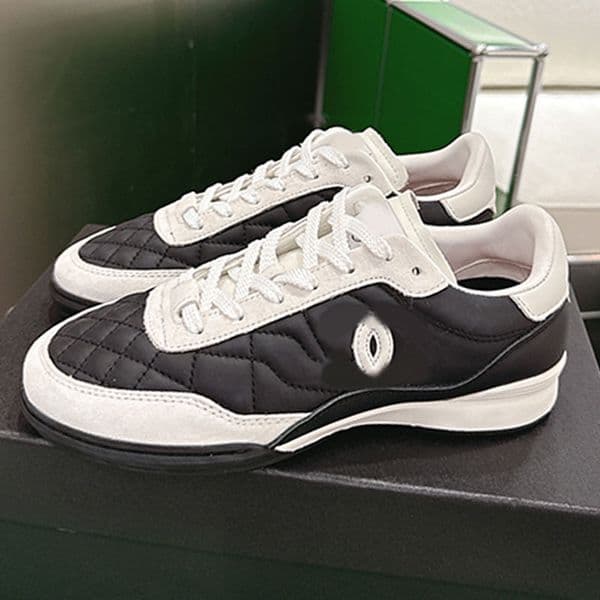 Spring Summer 2026 Designer Women Moral Training Shoes Lingge Womens Sneakers Baseball shoes Calfskin leather fabric Rubber anti slip outsole casual sneakers