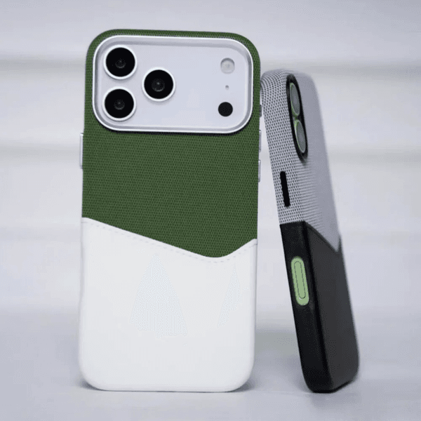 Popular color-block phone cases, with built-in card slots for easy storage, shock-proof and drop-proof protective covers, made of soft fabric material, suitable for iPhone