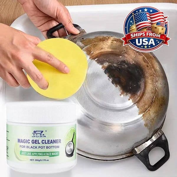 Pot Bottom Burnt Residue Remover Paste Stainless Steel Pan Multi Purpose Deep Penetrating Kitchen Cleaner ddmythur