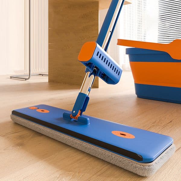 Hand wash free flat mop, household floor cleaning tool, wooden floor cleaning mop