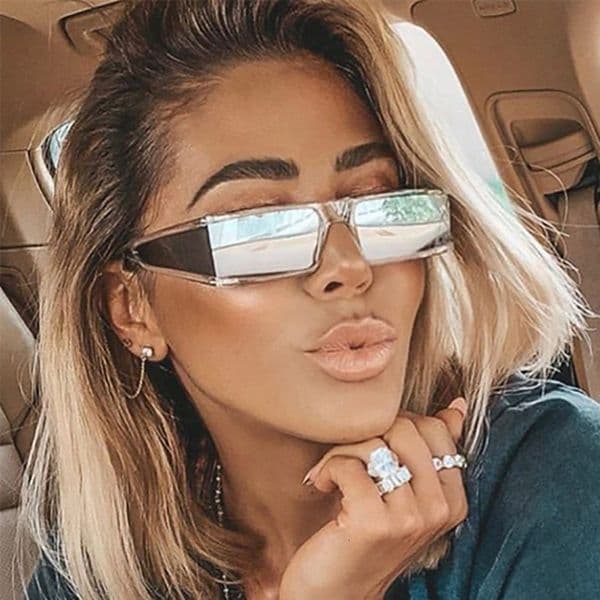 Kedun European and American style square small frame glasses 2022 new fashion UV protection personalized street sunglasses