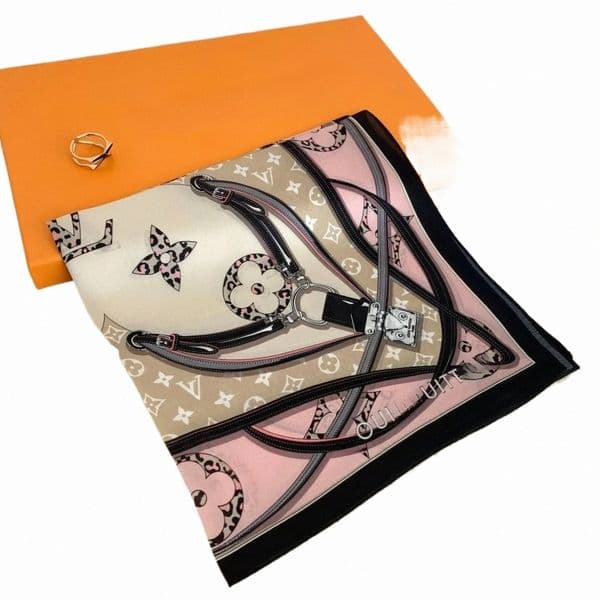 print 53cm 100% Silk Square Scarf for Women Soft Kerchief Hairband Female Headband Hijab Fashion Decoration Shawl Bandana y96N#