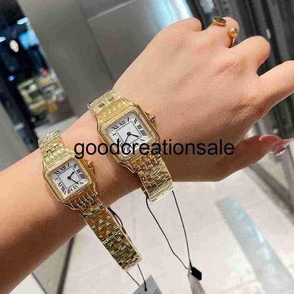 Luxury Brand C designer watch Classic Cheetah Series Square Quartz Womens Watch with Diamond Inlay Roman Dial Stainless Steel Boutique Square Watch YJIV