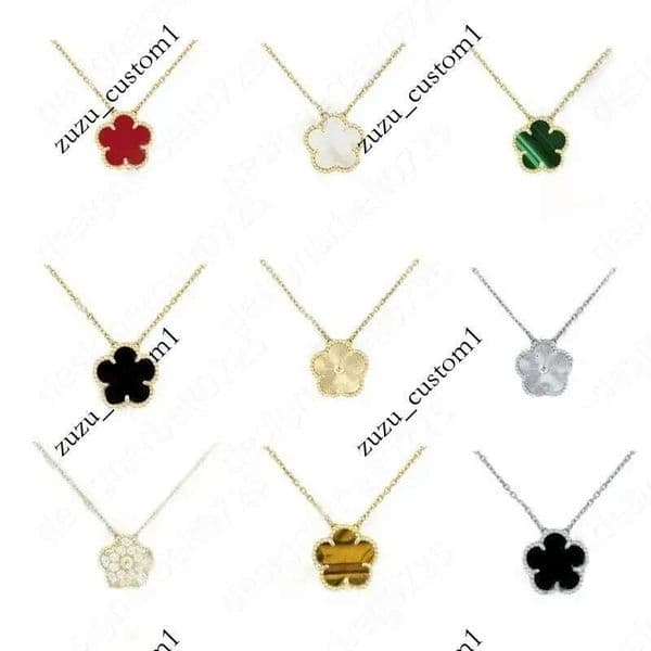 Hot selling high-quality designer mother of pearl shell plated 18K gold women's Valentine's Day wedding jewelry necklace gift box