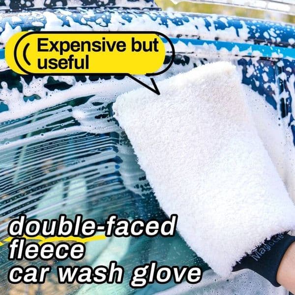 Magic Gem Washing Waterproof Microfiber Chenille Gloves Car Cleaning Mitt Detailing Brush Auto Care Double-faced ddmythur