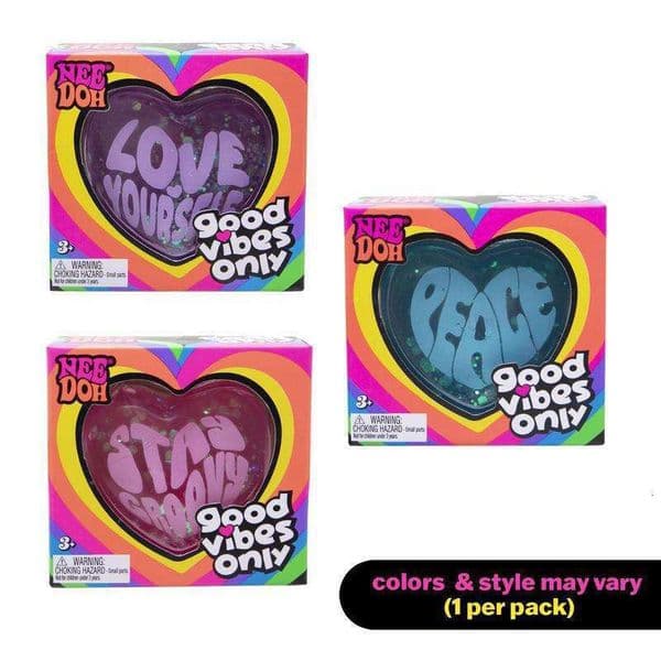Cross-border new product NeeDoh Good Vibes Only heart-shaped stress-relief toy