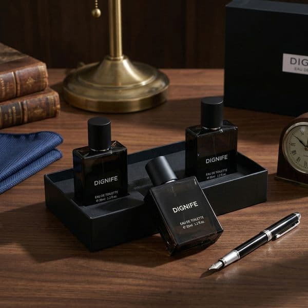 Chic Manly Cologne Trio with Enduring Notes Ideal for Couples' Outings