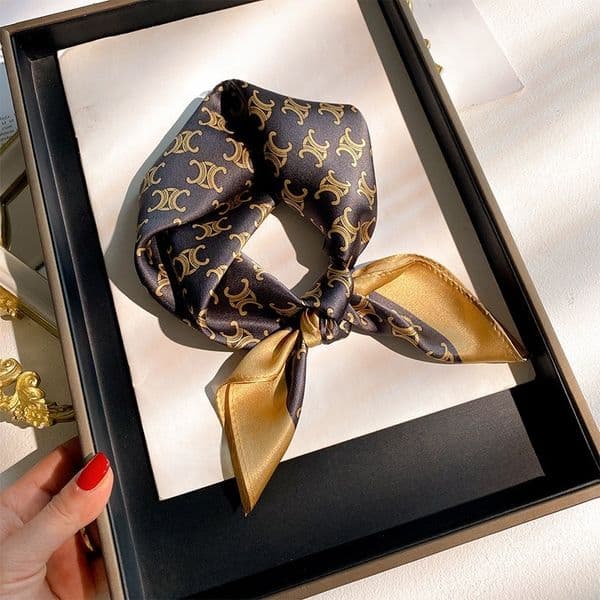 fashionable womens silk scarf luxurious winter scarf highend classic letter pattern designer scarf new gift easy to match soft touch