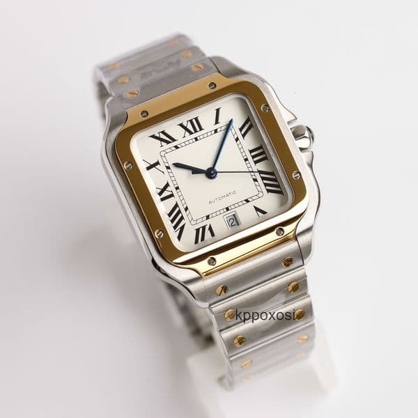Top quality santoss watch super clone watch 1847MC mechanical movement mens watch smartlink system sapphire crystal glass 39.8mm 35.1mm 27mm with box 991W