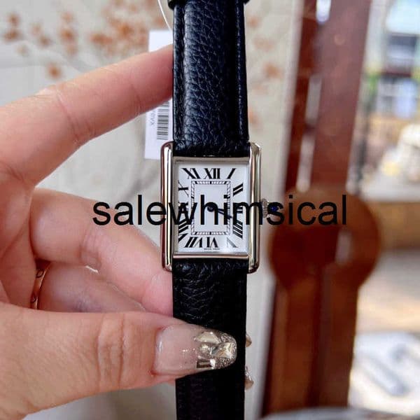 Brand C Designer watch Square Tank Must Ultra-Thin Lychee Pattern Steel Strap Solo Watch for Women Leopard Mountain Watch