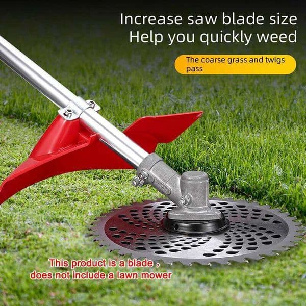 1Pc10Inch 60-Tooth Disc Mowing Blade with 4 Accessories, Hardened Blades, More Durable, Can Be Used Weeding in Large Areas, Fast Cutting of Suitable for