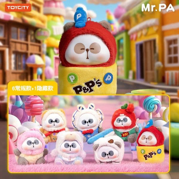 TOYCITY MR.PA Xiao Pa Tang Blind Box Vinyl & Plush Trendy Toy Soothing Doll Panda Plush Backpack Pendant