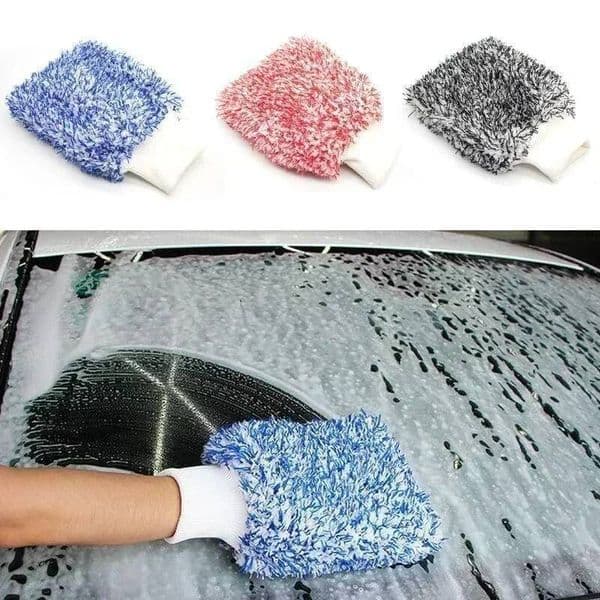 Cleaning Glove Ultra Soft Mitt Microfiber High Density Scratch Free Gloves Easy To Dry Car Wash ddmythur