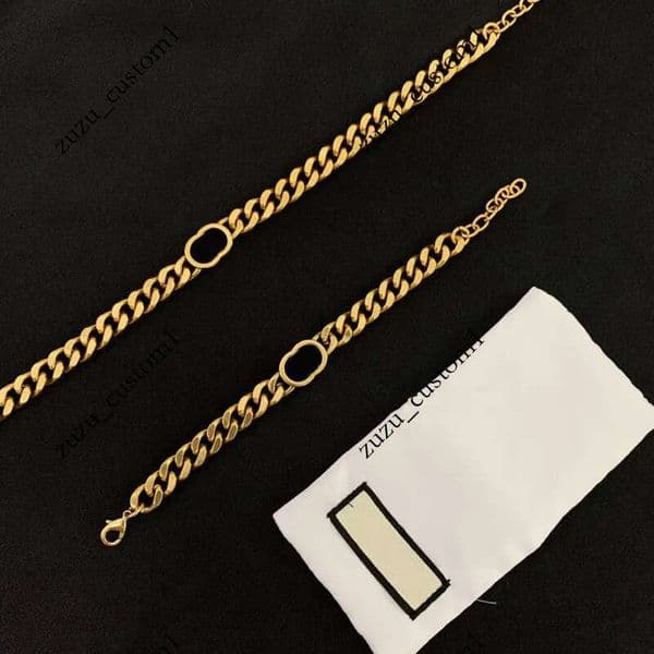 Women Designer Earrings Necklace Bracelet Brass Simple Letter Pendant Luxury Fashion Jewelry